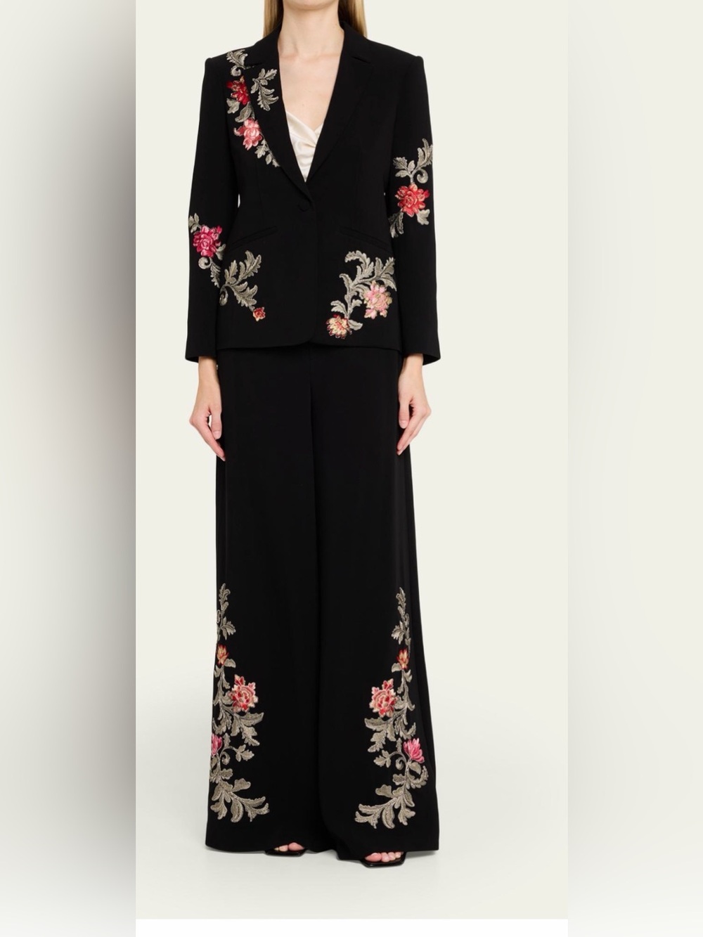 Cinq @ Sept Rococo Embroidered Pants - Picture 1 of 16